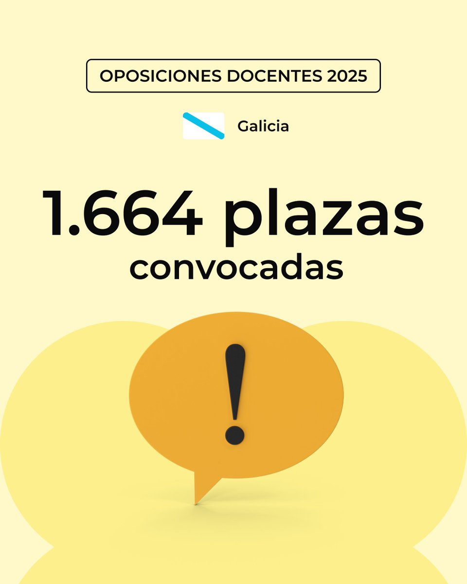 cenoposiciones's tweet photo. Publicada en el DOG la #Convocatoria de #oposiciones de #Galicia con 1.664 plazas docentes.  
Plazo de solicitudes: desde el 18 de febrero hasta el 10 de marzo. 
El procedimiento selectivo dará comienzo a partir del día 21 de junio de 2025.

https://t.co/dZfgE9h02R https://t.co/tq6vRE0uVW