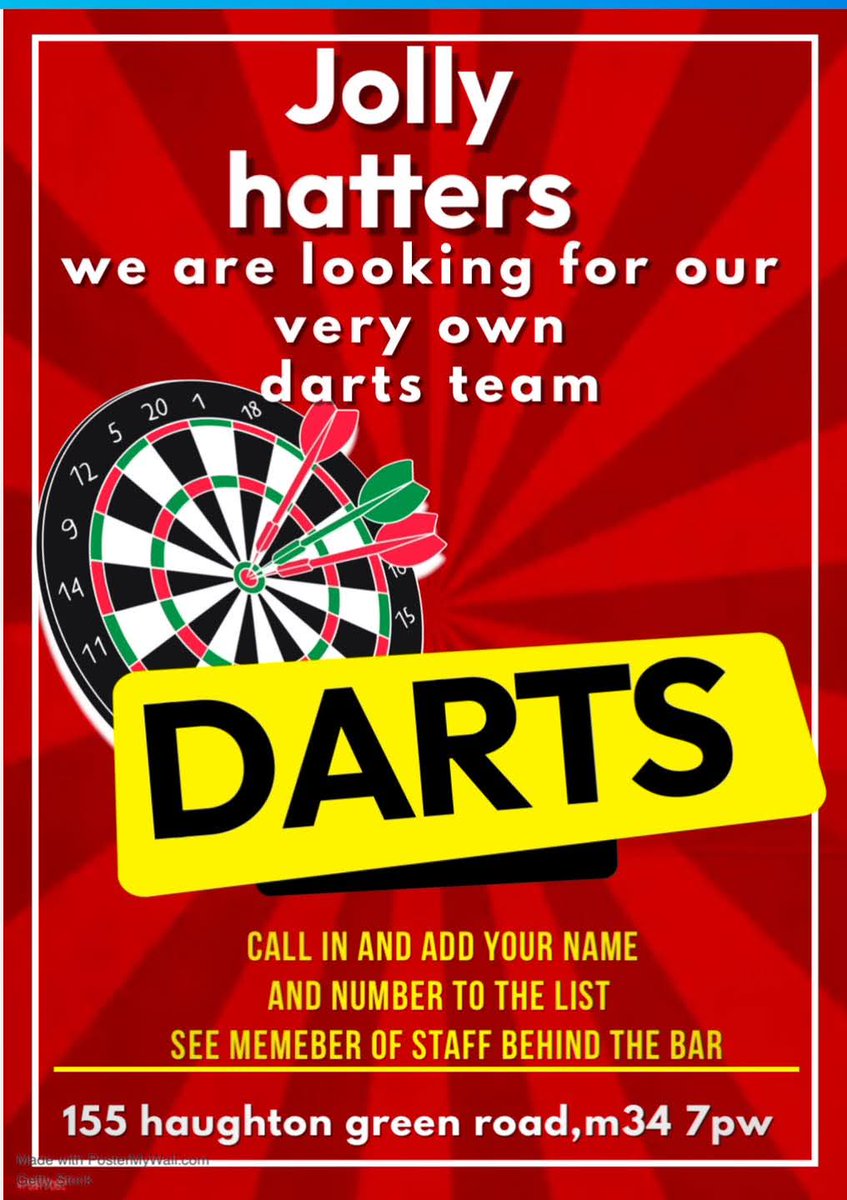 In One! - Are you the next Luke Littler? If you're good at throwing a few arrows, come and join our <a href="/JollyHattersM34/">Jolly Hatters</a> Official Darts Team 🎯 You Can't Beat A Bit Of Bully 🤩👌