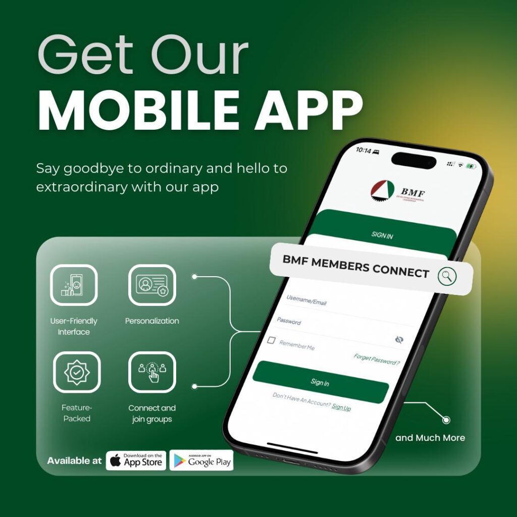 The BMF App is your personal hub for staying connected with the latest updates, accessing exclusive content, registering for events, &amp; networking with fellow members.We encourage you to download the app today and explore all the exciting features that will enhance your experience