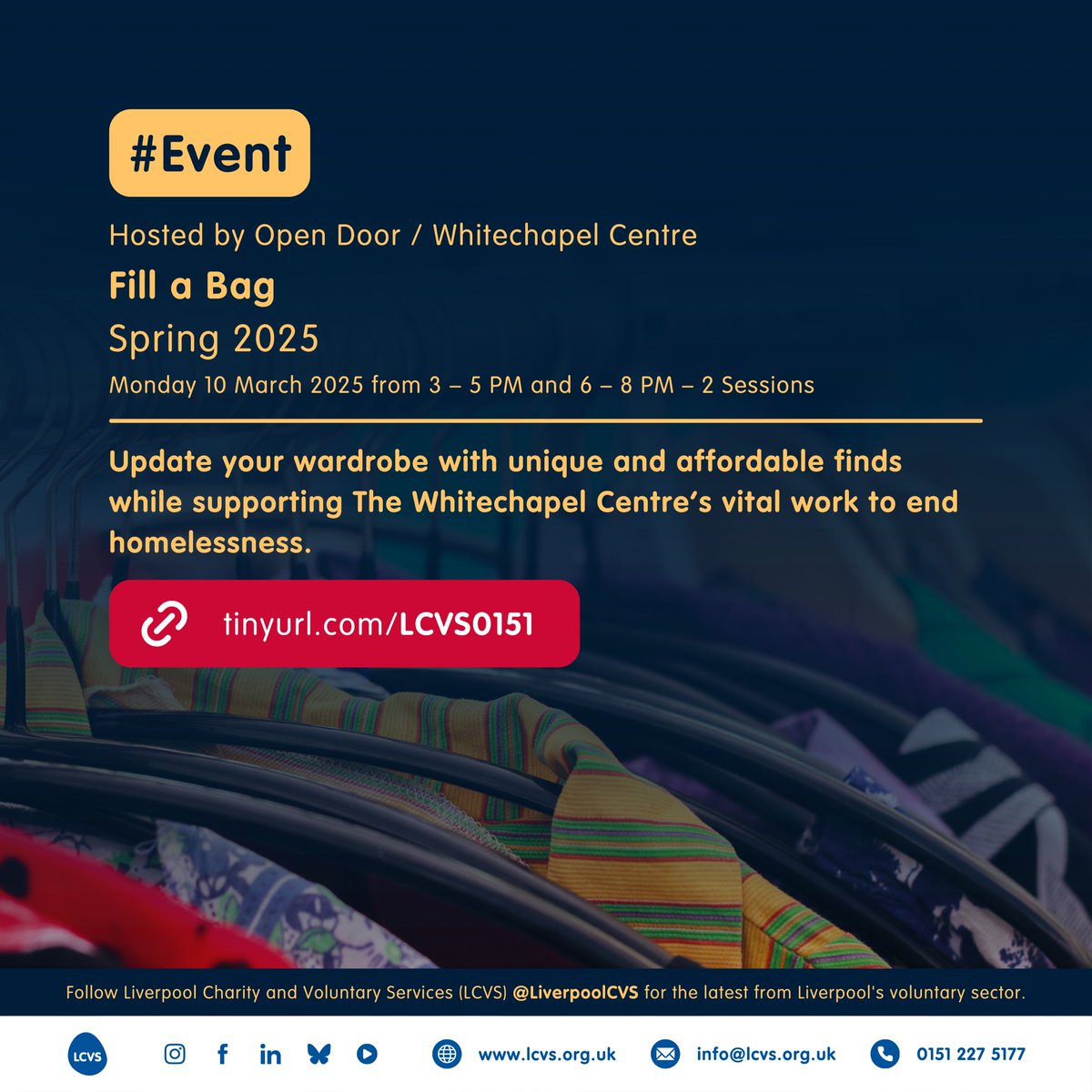 Bluesky: tinyurl.com/BlueskyLCVS (@liverpoolcvs) on Twitter photo 🚨#Event | Fundraising for The Whitechapel Centre helps the charity continue to provide their vital services that can prevent people from facing a life on the streets.
⬇️LEARN MORE⬇️
🔗tinyurl.com/LCVS0151 <a href="/SoniaBassey1/">Sonia Bassey MBE, FLJMU #IStandWithFionaDonohoe</a> <a href="/WhitechapelLiv/">Whitechapel Centre</a> 🚨#Event | Fundraising for The Whitechapel Centre helps the charity continue to provide their vital services that can prevent people from facing a life on the streets.
⬇️LEARN MORE⬇️
🔗tinyurl.com/LCVS0151 <a href="/SoniaBassey1/">Sonia Bassey MBE, FLJMU #IStandWithFionaDonohoe</a> <a href="/WhitechapelLiv/">Whitechapel Centre</a>
