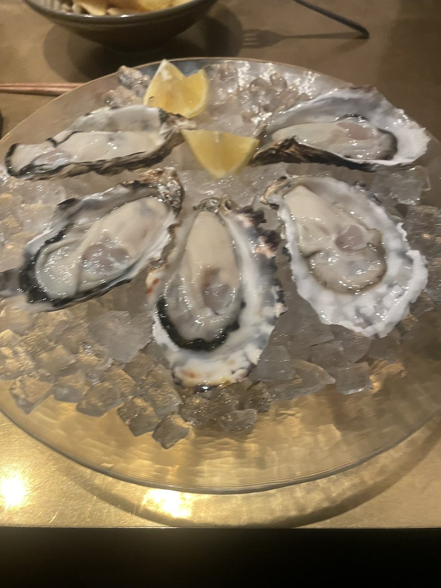 今夜は牡蠣頂きました😋因みに食べ放題でしたw