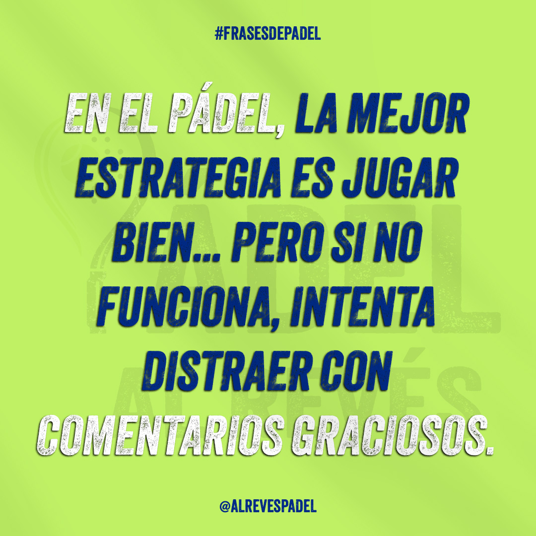 “En el pádel, la mejor estrategia es jugar bien… pero si no funciona, intenta distraer con comentarios graciosos.”🎾 Si hablar ganara puntos, algunos ya serían número 1 del mundo. 😂 ¿Recuerdas alguna frase épica en plena partida? ¡Compártela en los comentarios! 👇#FrasesDePádel
