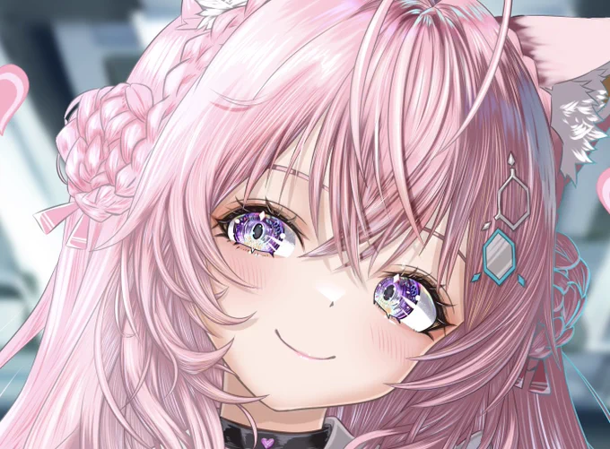 お嬢三面図の名前の前にあるやつこよちゃん⌬ ⏣ラミィちゃん最近、お試しで目の中に入れて遊んでますお嬢のは彼岸花にしたかったけど小さすぎて没 
