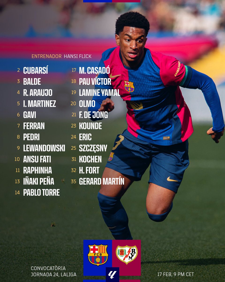 dna_blaugrana's tweet photo. 🚨 SAIU A LISTA DE CONVOCADOS: Ansu Fati ESTÁ DE VOLTA, assim como Ronald Araujo. https://t.co/VEDtyYV3kt