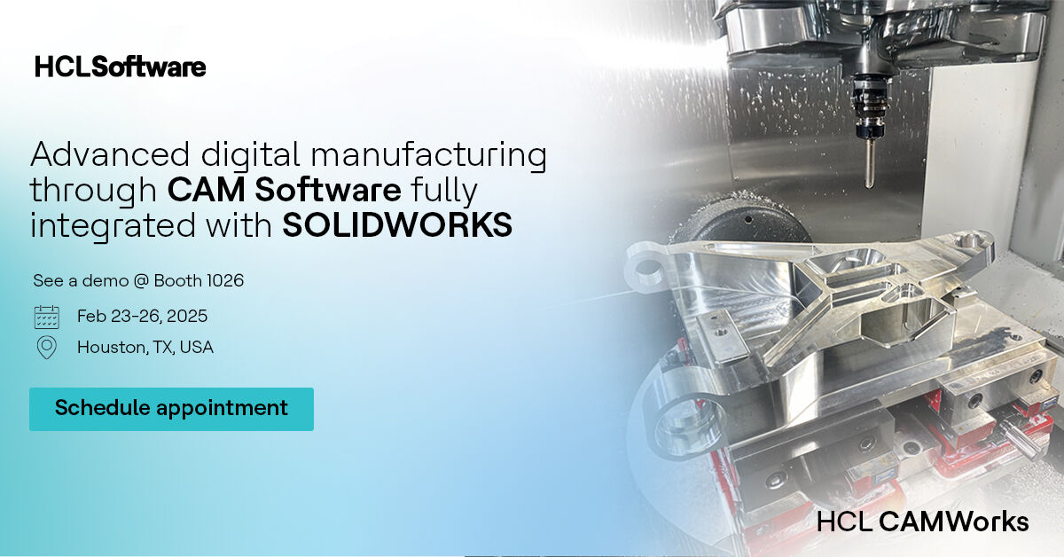 CAMWorks's tweet image. Enable digital manufacturing through integrated CAD/CAM, visit us at #3DEXPERIENCE WORLD 2025 Booth# 1026 to learn how #HCLCAMWorks can increase your machining productivity using best-in-class technologies and adaptable automation tools. 
bit.ly/40QU3Kh