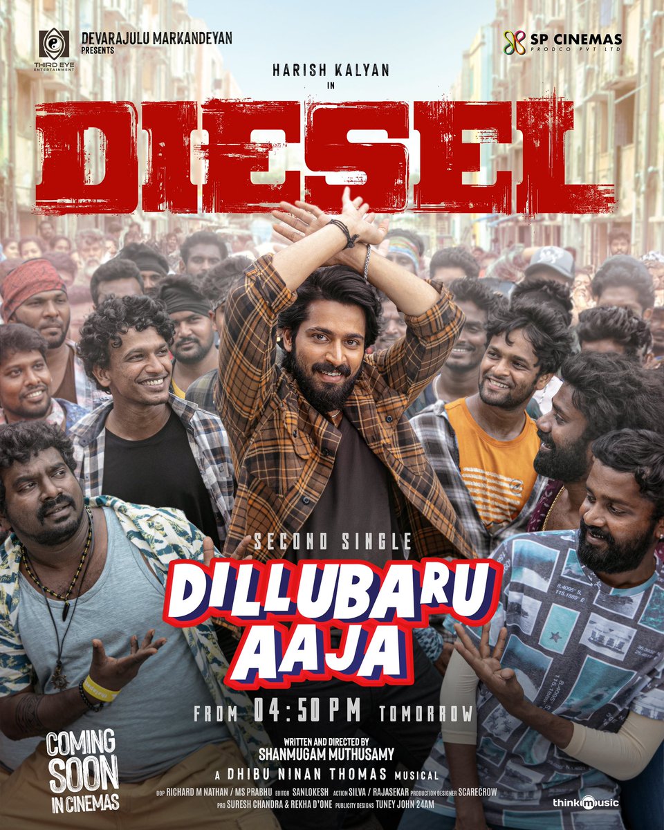 shan_dir's tweet image. A @dhibuofficial musical 
@SilambarasanTR_ sir vocals 
My Visionary producer @devarajulu29 

@iamharishkalyan @AthulyaOfficial 
@thinkmusicindia 
#deisel second single