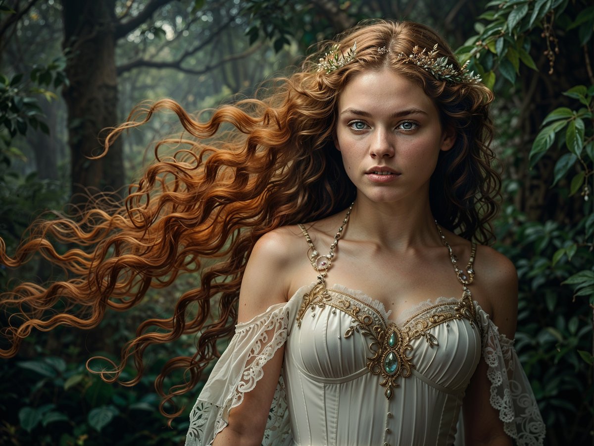 I went out in the woods for mushrooms and met the wonderful Nymph - she offered to chat... Now I'm wondering if I've picked the wrong mushrooms and I'm deep trip, or if it's the artificial intelligence itself hallucinating... :)