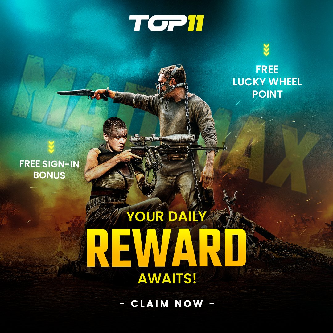 Top11_india's tweet photo. Hurry up! Log in today and claim your FREE login bonus 💰✨

Every log-in gives you a point for the Lucky Wheel. 🎡

Collect 15 Lucky Wheel points and unlock a FREE SPIN! 🌀🎉

Spin the wheel and win exciting rewards 🎁💎

#LoginBonus #LuckyWheel #FreeSpin #SpinAndWin https://t.co/RT0d8C4dXU