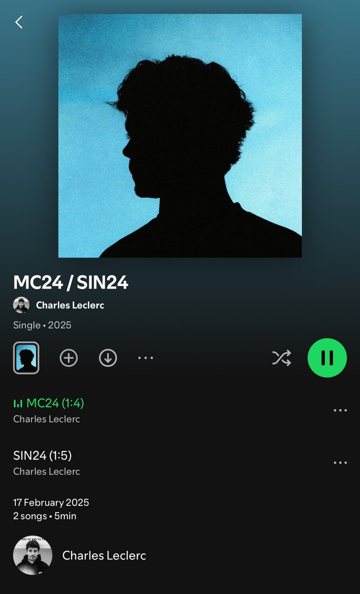 Charles Leclerc casually dropping new music the day before F175Live… we’re gonna need a live music performance on that stage 👀 #F175LIVE #charlesleclerc