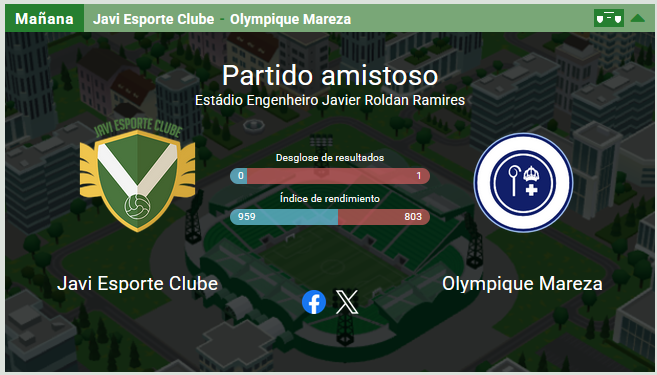 Esta semana recibiremos a los amigos de <a href="/olympiquemareza/">Olympique Mareza</a>🇵🇱 en el Estádio Engenheiro Javier Roldan Ramires para el amistoso de la semana y esperamos sea un gran partido