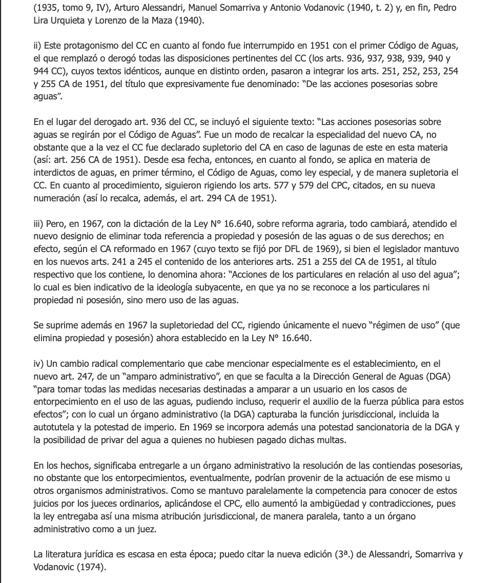 _PDAE's tweet photo. "Lectura de la Semana": compartimos el artículo de Don @vergara_blanco , Director del #PDAE, publicado en El Mercurio Legal, titulado "Acción de amparo judicial de aguas: historia legislativa de un interdicto posesorio especialísimo y su actualidad jurisprudencia (parte I)" https://t.co/IlVjZmGtQu