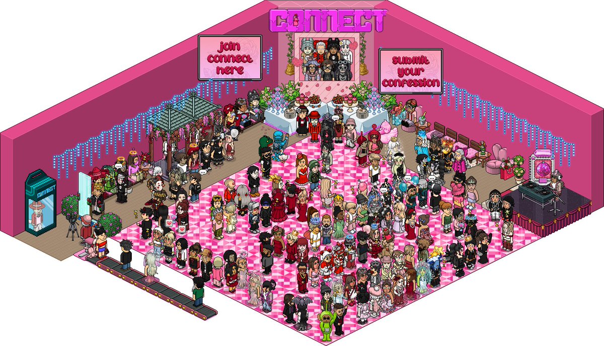 habboonconnect's tweet photo. We LOVE bringing @habboonpw players together 💗

Thanks to all the players who brought a partner to our Valentine's Ball last night 🪩 🕺 https://t.co/Gsw7zMM2NJ