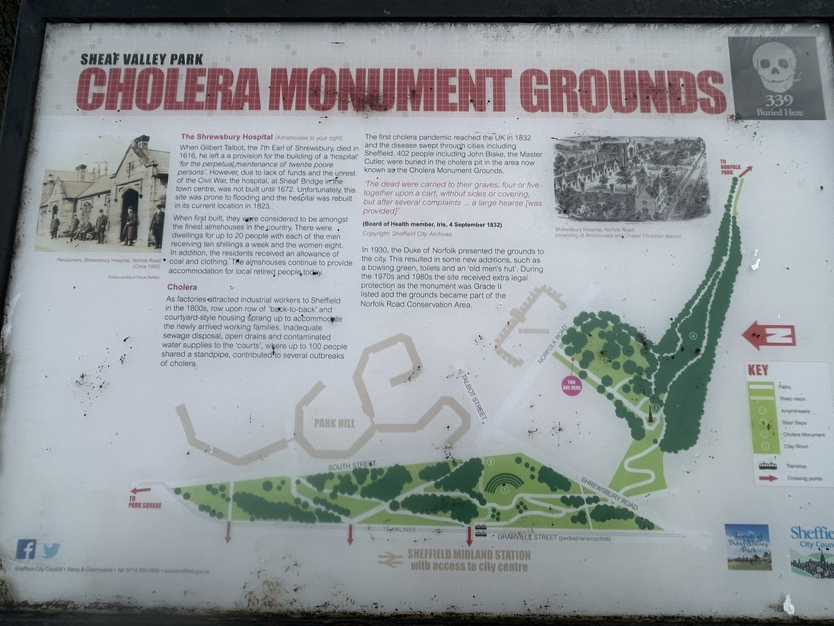 MedenHumanities's tweet photo. Sheffield's monument to the victims of the Cholera outbreak of 1832. Great links to our Britain Health and the People course in GCSE History https://t.co/DV2F740Iwm