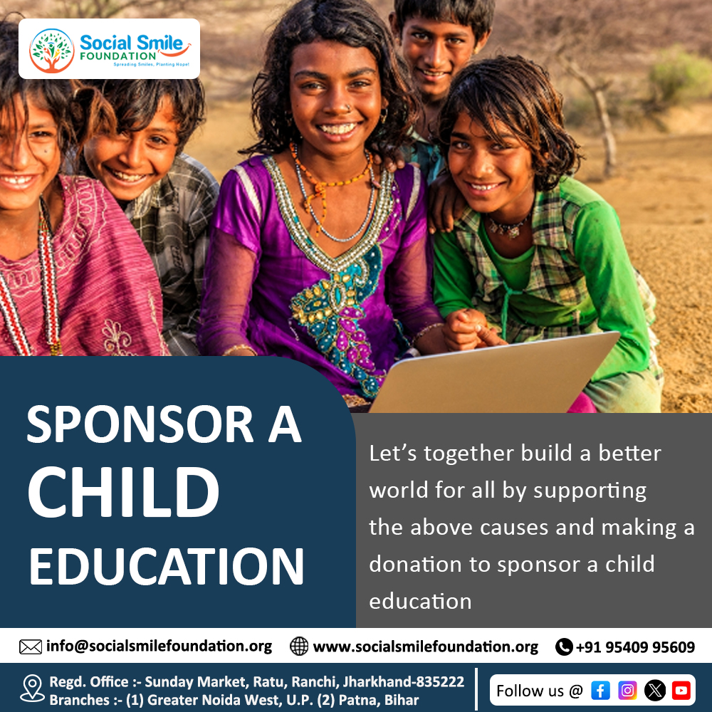 🌟 Nourishing Dreams, Building Futures! 🌟
Every child deserves a chance to shine! At Social Smile Foundation, we’re committed to providing quality education and nutritious food to underprivileged children, empowering them to create a brighter tomorrow. 🍎📚✨
