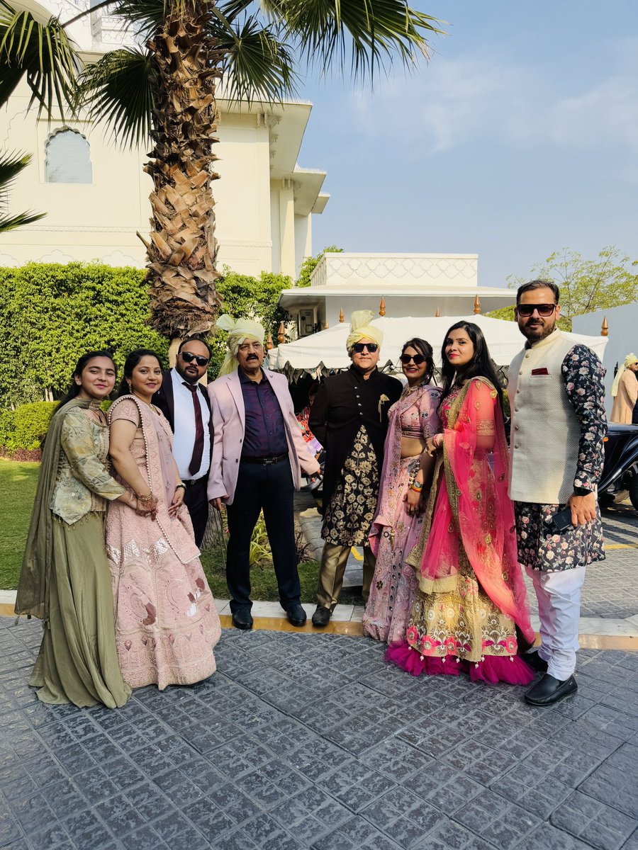 Had a great time Attending the family wedding ceremony in Jaipur. 

Best wishes to the beautiful couple on their special day and Congratulations to Dear Vineet Mamaji - Deepali Mamiji &amp; entire family !!