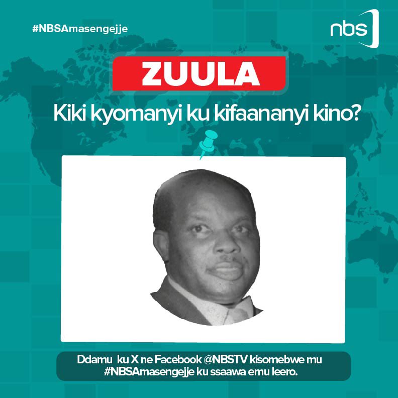 nbstv's tweet image. ZUULA: Kiki kyomanyi ku kifaananyi kino?

#NBSUpdates #NBSAmasengejje