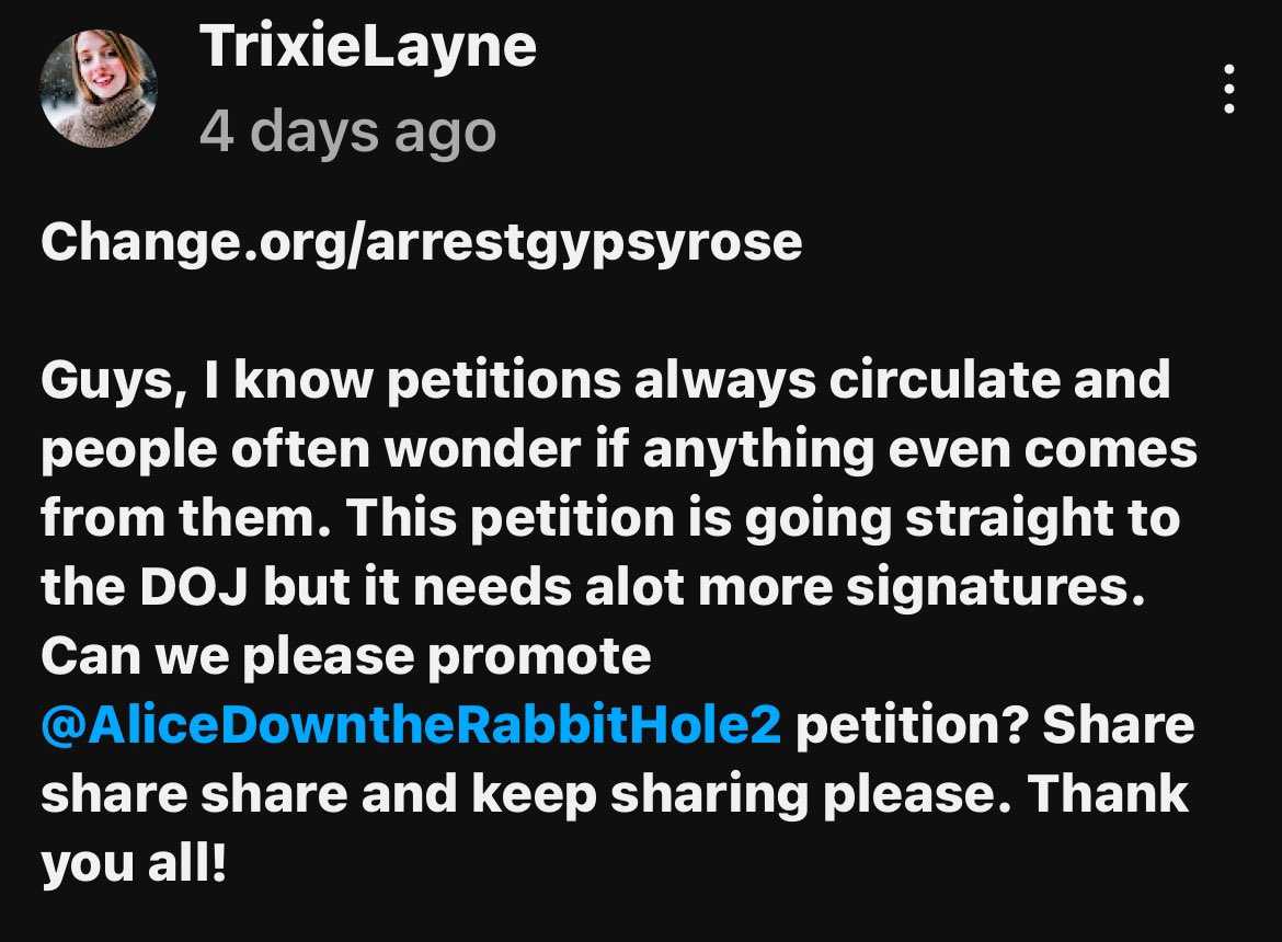 ChinWithout's tweet photo. #ArrestGypsyRose  
https://t.co/mpJn6fHkT6 via @YouTube https://t.co/6seMziAivI
