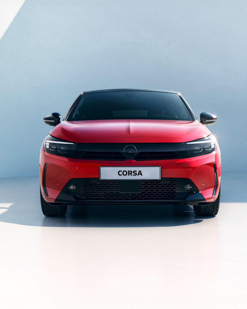 Made to stand out. 

The Opel Corsa impresses with its dynamic design, signature Opel Vizor®, and bold colours along with the brand emblem into a single graphic module, showing a bold and distinctive face. 

Discover more: bit.ly/4c7C9b3