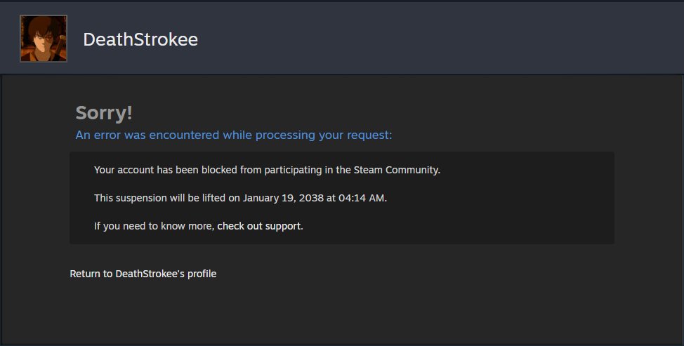 Welcher Bastard hat Auge gemacht, dass ich 13 Jahre ban kassiere :D