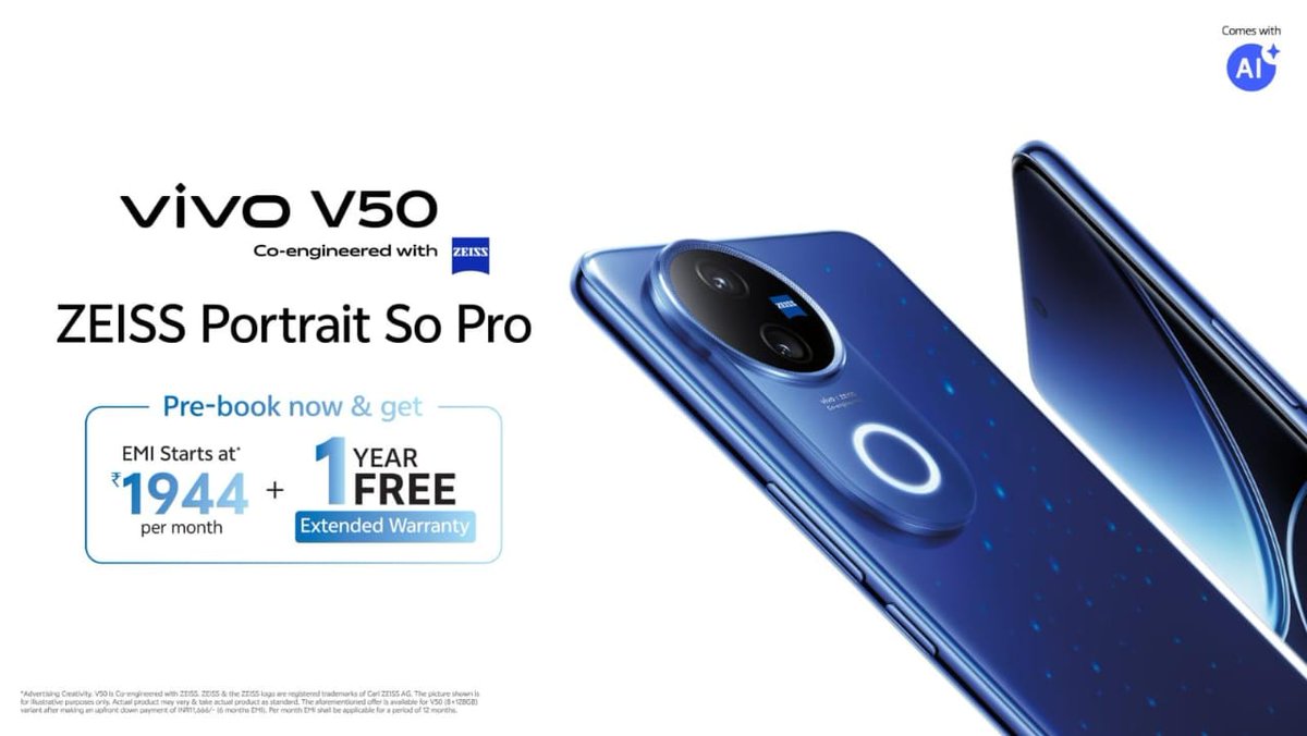 itx_samar11's tweet image. Yah ek phone bahut hi behtarin hoga aur ismein bahut sari acchi qualities dene wala hai Vivo
#vivoV50