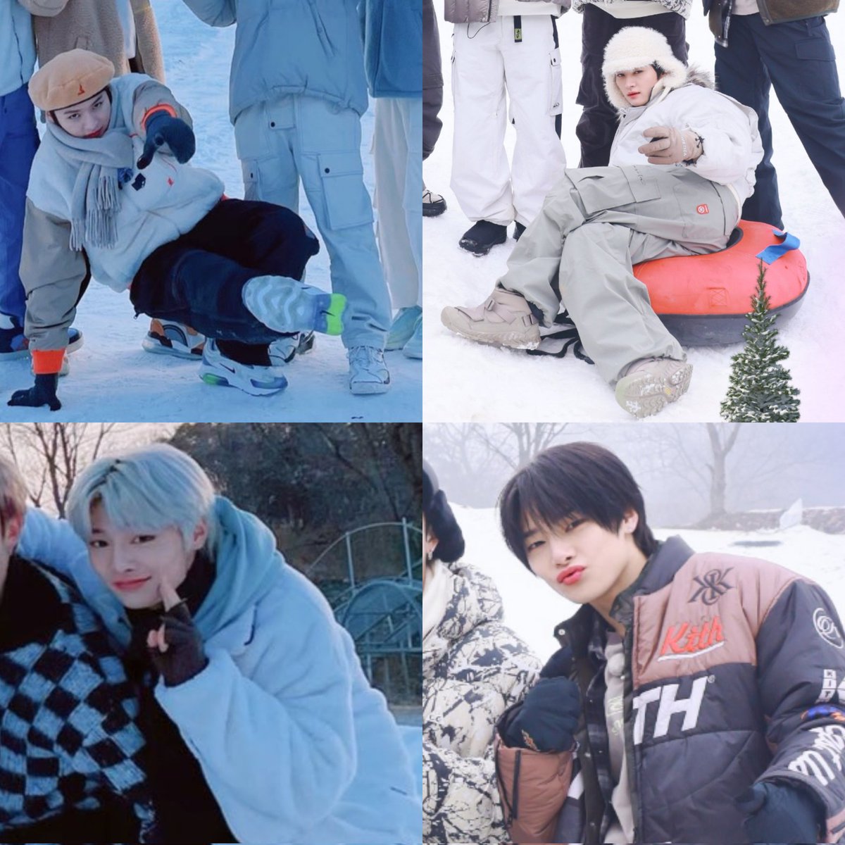 snow kids then and now 🥺