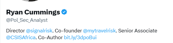 DavidHundeyin's tweet image. Why, yes, senior associate at @CSIS, of course this is what you would say. What else could you POSSIBLY say while working for an NGO that is funded by every American establishment organisation and individual that has a grudge against Donald Trump?

I mean Rex fucking Tillerson?