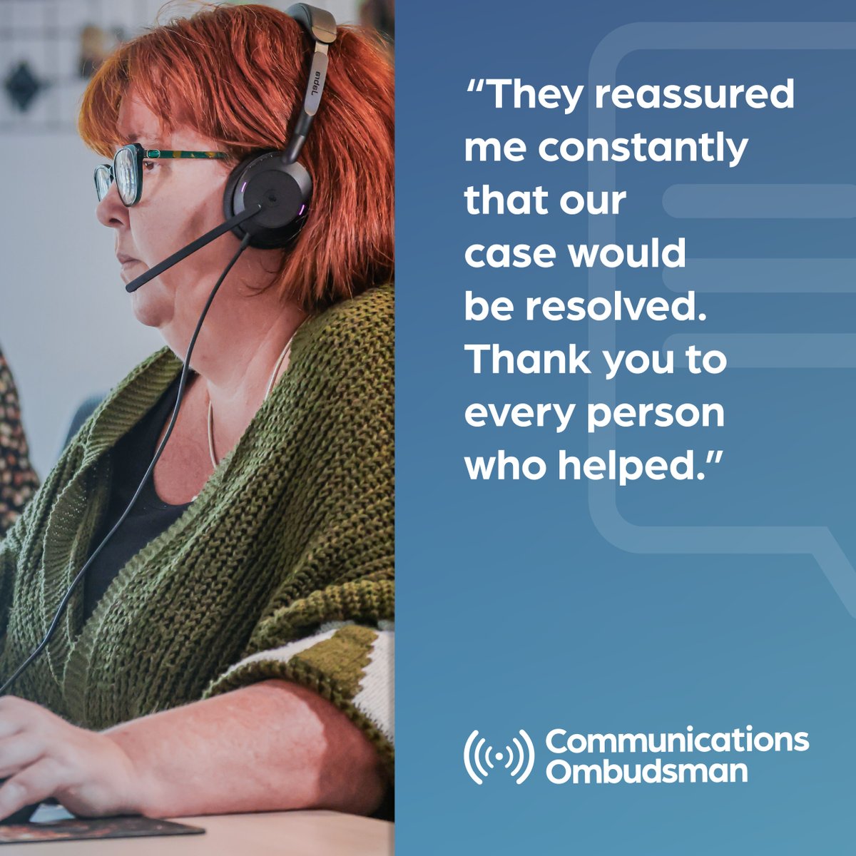 Need help with a mobile phone, broadband, Pay TV or landline dispute? Our service makes it simple for consumers to resolve disputes with their communications provider. 

Our team work hard to provide excellent service by supporting consumers with their case from beginning to end.