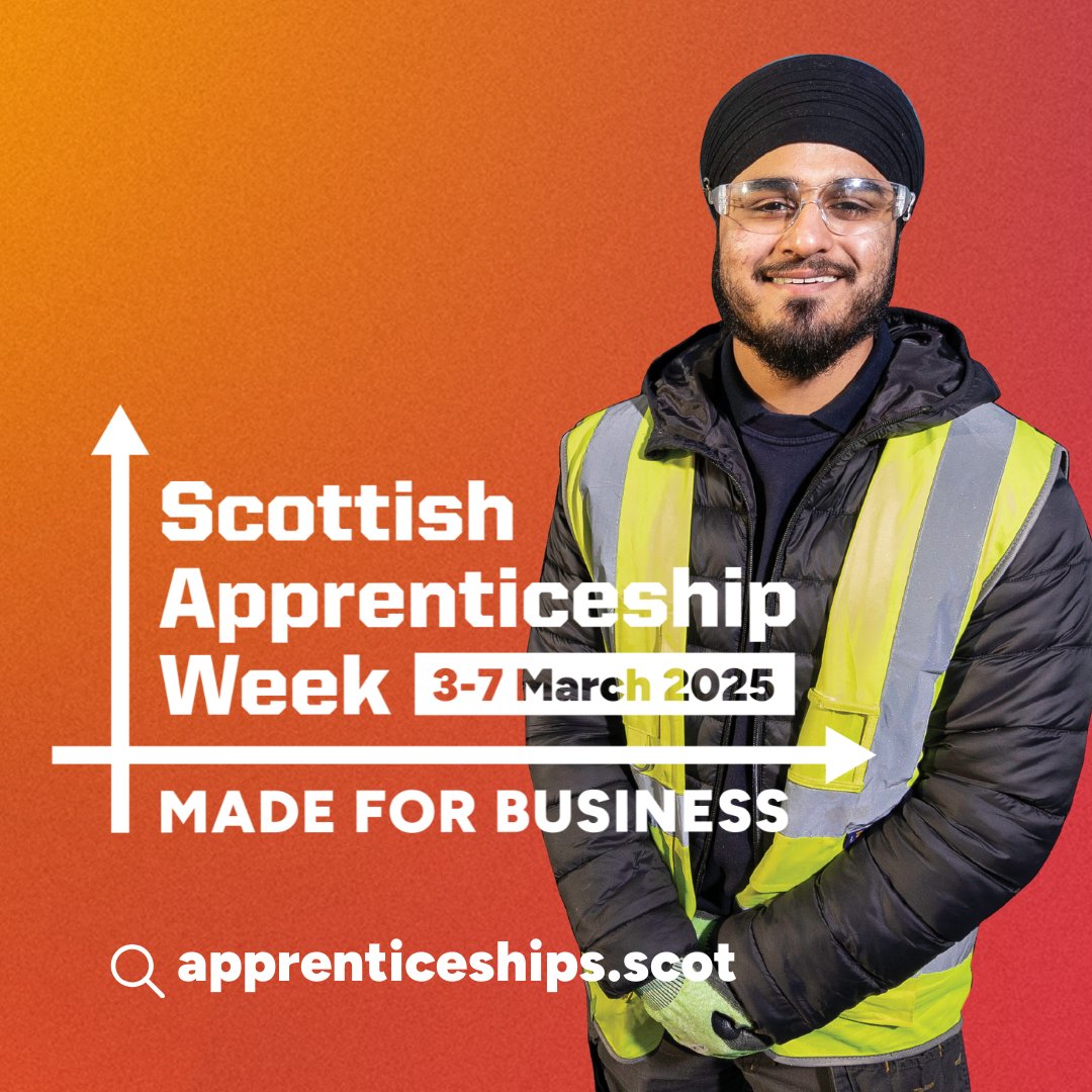 🌟 Let's celebrate the stories of success this #ScotAppWeek25! Share how apprenticeships have impacted your career or business. Find out more: ow.ly/uCqu30sJfhC #MadeforBusiness