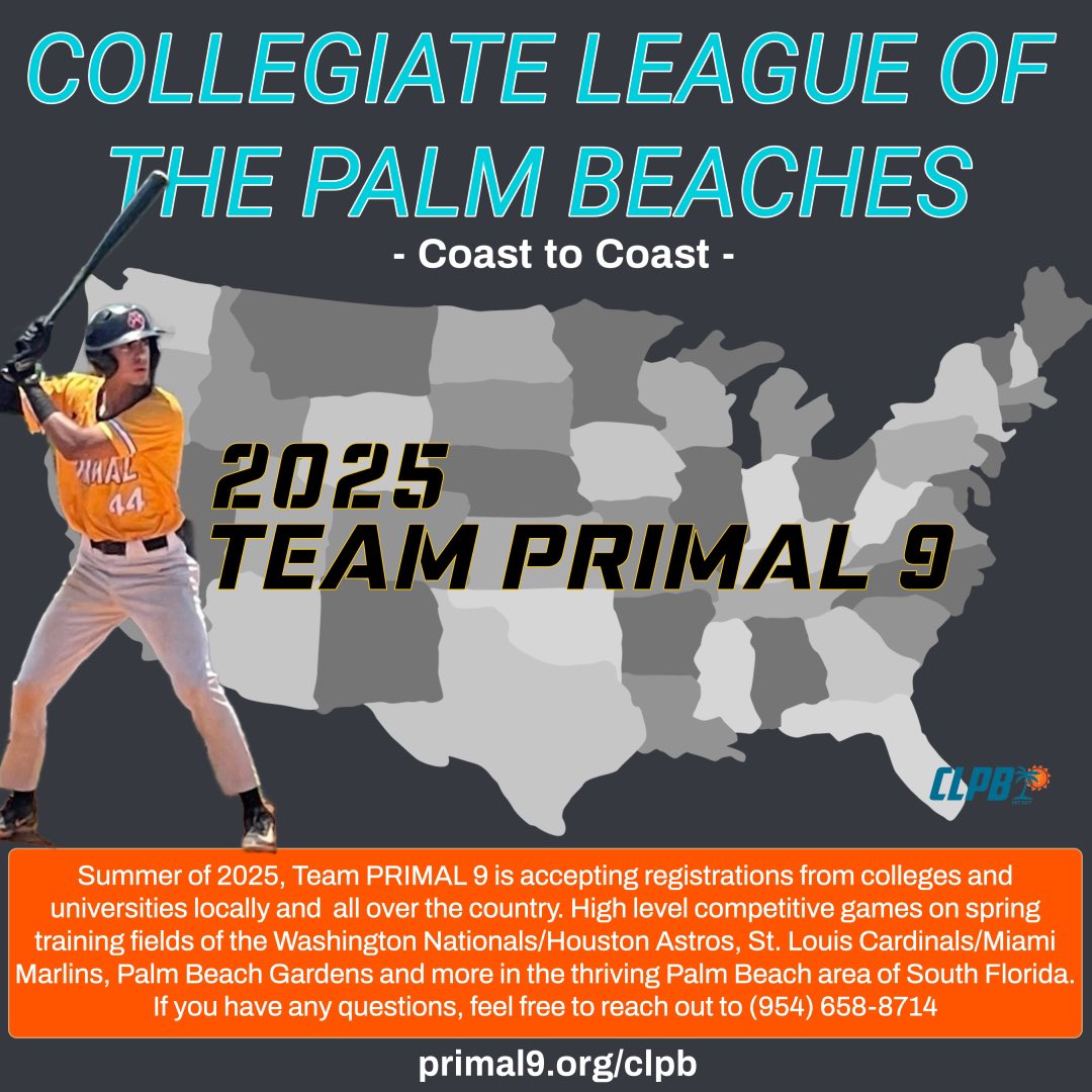 Looking to finish our roster for this upcoming coming summer. Play on some of the nicest MLB spring training fields while enjoying the summer in Palm Beach, FL. <a href="/d1baseball/">D1Baseball</a> <a href="/D2BaseballNews/">D2BaseballNews.com</a> <a href="/d3baseball/">D3baseball</a> <a href="/jucoroute/">#JucoRoute</a> <a href="/EFSCBaseball/">EFSC Baseball</a> <a href="/MSwiderskiBSB/">Matt Swiderski</a> <a href="/MDCSHARKS/">MDC Athletics</a> 
<a href="/ZacCole_/">Zac Cole</a> <a href="/NJCAABaseball/">NJCAA Baseball</a>