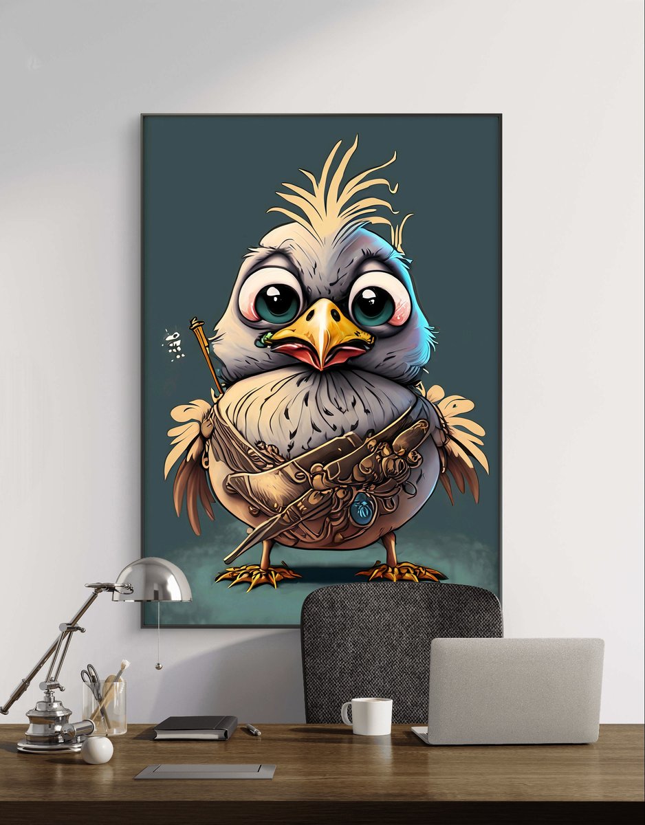 PeniculusShop's tweet photo. Ein edler Vogel mit dem Herzen eines Abenteurers und der Frisur eines Rockstars! Immer bereit, das Nest zu verlassen und die Welt mit seinen charmanten Piepsern zu erobern. 📷📷
LINK: https://t.co/0HoYs0idF8
#piepmatz #federn #steampunk #steam #kunst #kunstwerke #leinwandbild https://t.co/4j2BchbWK1