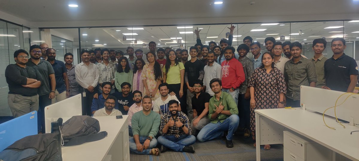 hydPython's tweet image. 🎉Wrapping up #HydPyHack2025! THANK YOU to everyone for bringing incredible energy &amp;amp; making this a success!

Check out the submissions: hydpy.org/hydpyhack-2025

Thanks to @bilvantis for hosting, @SarvamAI  for collaborating &amp;amp; jury: Sonu Kumar, Soumendra &amp;amp; Jitendra for evaluating.