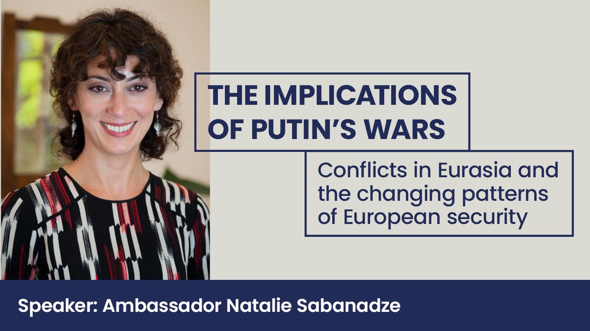 The Europe and the World Centre in partnership with the Manchester Jean Monnet Centre of Excellence welcomes Ambassador Natalie Sabanadze. 
📅 Wednesday 5 March, 4:30-6pm
📍 Rendall, Seminar Room 10 or online
Find out more and book your free ticket: ow.ly/uTwZ50V1gle