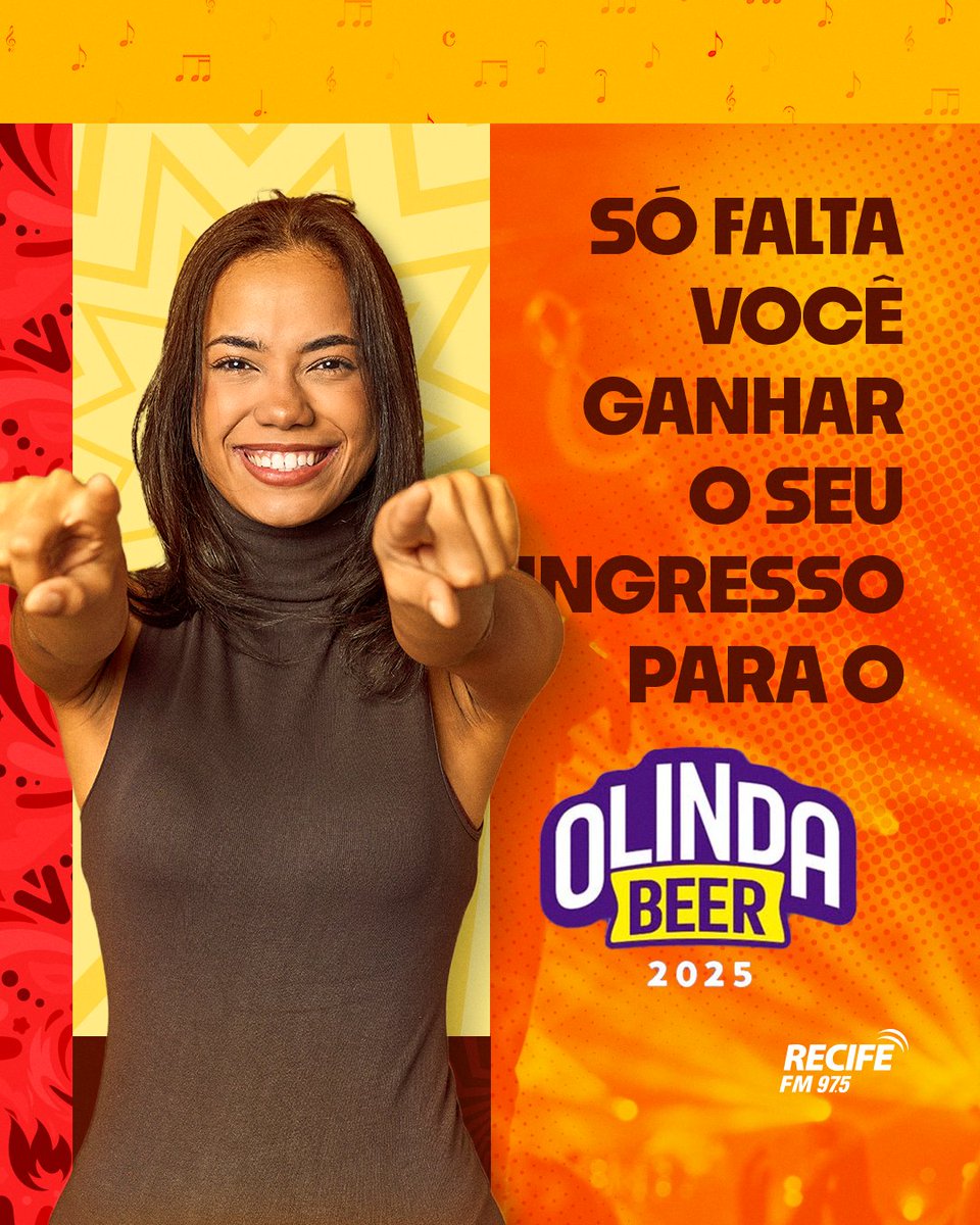 Todo mundo tá ganhando e agora só falta você 🫵🏼

Tá rolando na Recife FM ingressos para o Olinda Beer e você pode ganhar esse presentão 🎉

Sintonize na nossa programação e boooooa sorte 🧡

Comenta aqui embaixo quem quer? 👇🏼

#RecifeFM #AMinhaPaixão #OlindaBeer