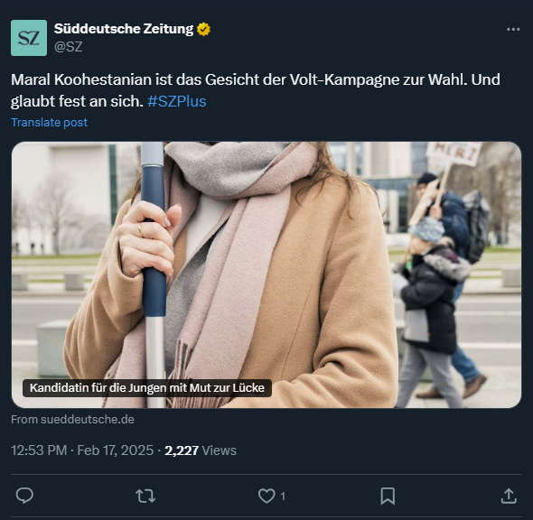 Ob der Bildausschnitt Absicht war?