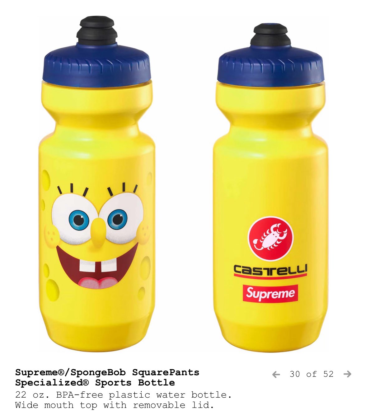 トップス Supreme SpongeBob SquarePants/Castelli Supreme SpongeBob/Castelli Racing L/S Tee White Men's - SS25