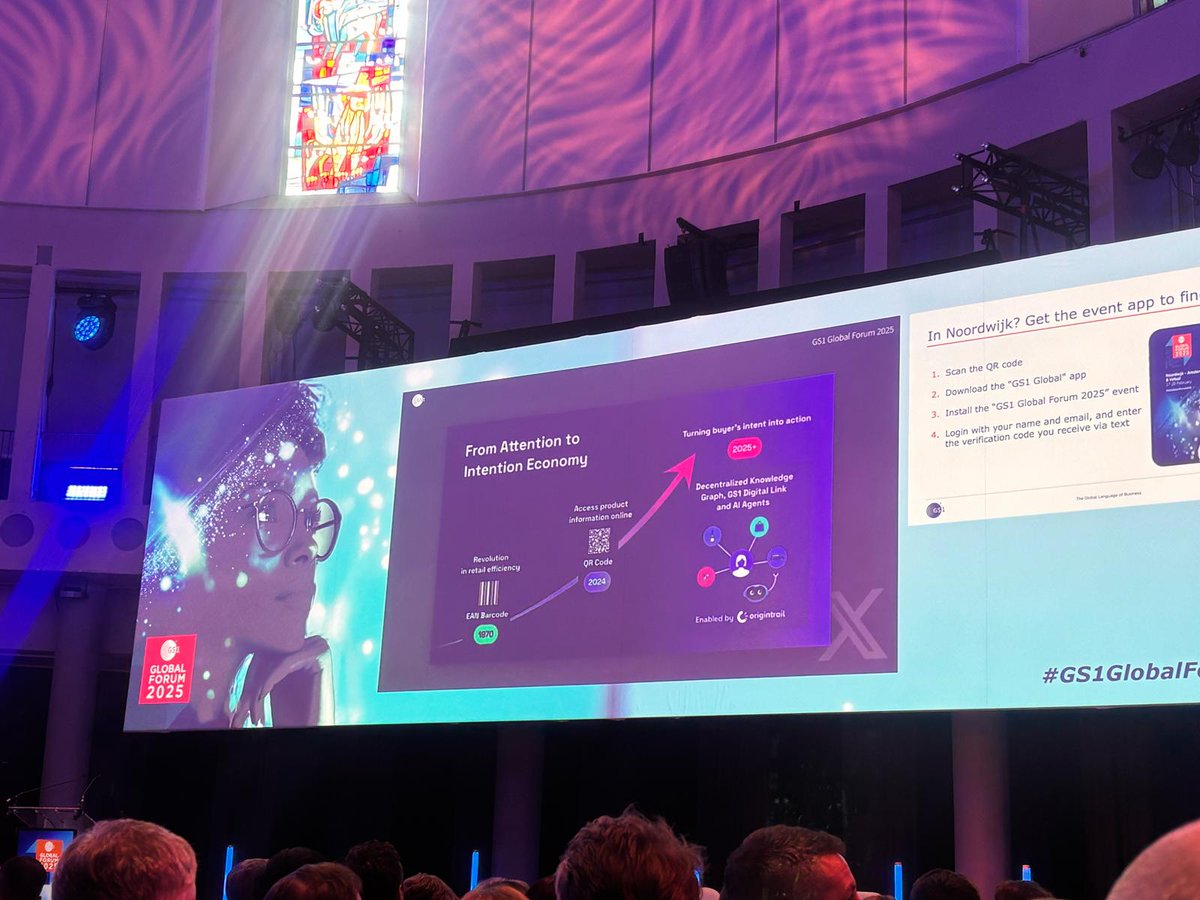 origin_trail's tweet photo. ๐ Spot the @origin_trail logo?
This week, the OriginTrail team is at #GS1GlobalForum2025!
On Wednesday, @JureSkornik will showcase how AI agents, powered by @origin_trail & @gs1, revolutionize retailโhelping you make purchases tailored to you. ๐ซต
Stay tuned! ๐
