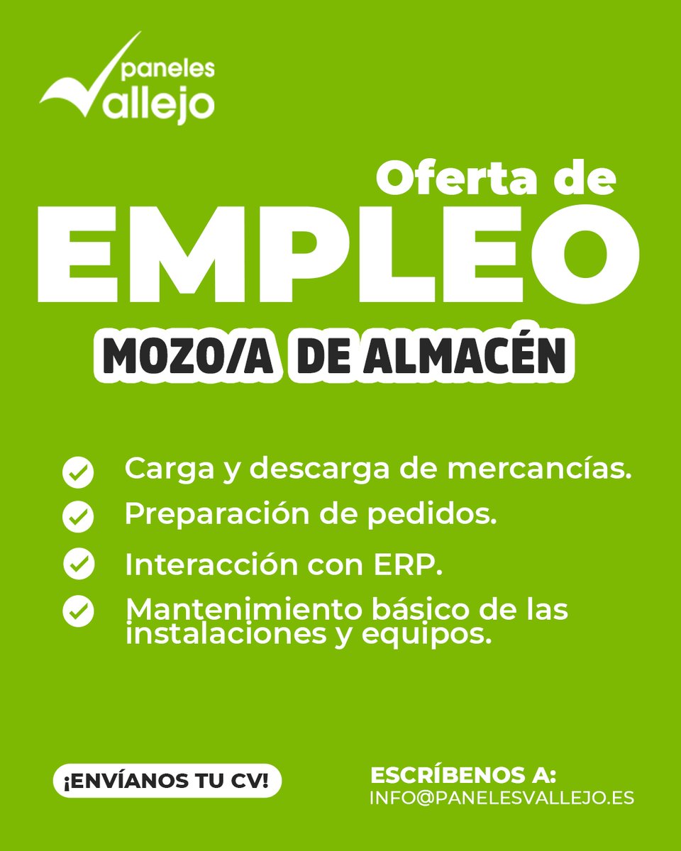 En TH Tecnic y Paneles Vallejo,  seguimos creciendo y queremos sumar nuevos profesionales a nuestro equipo. 

Si te interesa y quieres formar parte de nuestro equipo, envíanos tu CV a info@thtecnic.com con el puesto en el que estás interesado en el asunto. 

<a href="/empleoytrabajo/">Empleo y Trabajo</a>