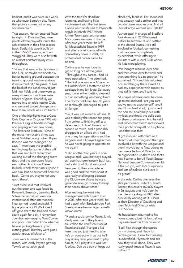 Simon Collins was one of the subs that came on in that game &amp; in his 2023 <a href="/officialhtsa/">HTSA</a> Heritage Project interview he speaks about this very incident at Shrewsbury in 1995.