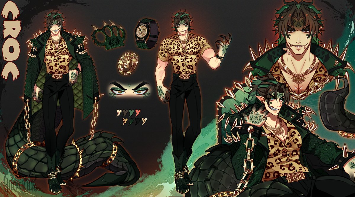 crocvt's tweet image. I might be the last thing you'll see...
Come on over and have a drink.
I don't bite... Much. ๐
Oshi Marks: ๐โ๏ธ
Fanart Tag: #/CrocGallery
Ref Sheet/Outfit: @_Hirochuu
Original Design: @Yoruma_art