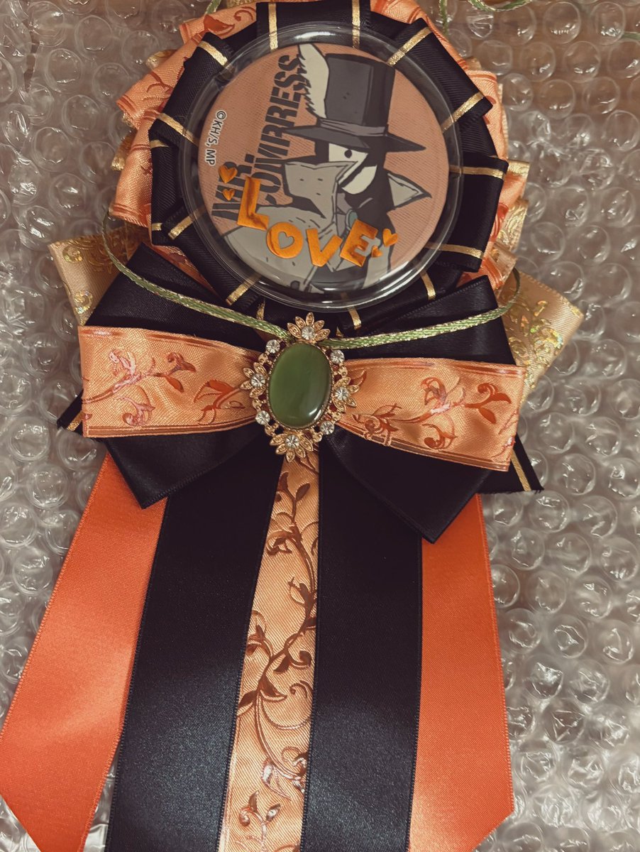 オレンジの色ミスしたけどなかなか良い…‼︎リボン買ってひよって6ヶ月放置したけどやればなんとかなる()