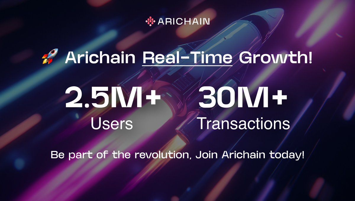 Arichain's growth is not stopping. 🔥

Arichain, built on the participation and activity of blockchain users worldwide, will be delivering many updates in the future.

We are game changers.