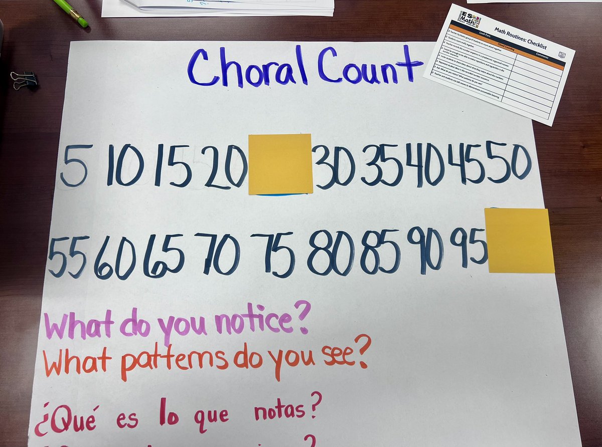K_LamMath's tweet image. @PISDESMath Break-out Session: Explore Choral Counting with @Tiffany_Lee_7. #MathRoutines #MooreMightyHawks