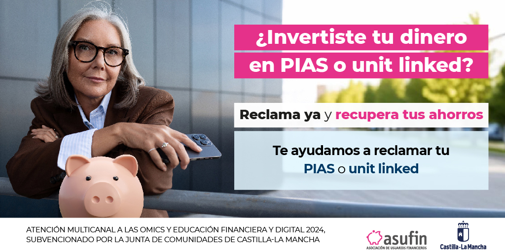 asufin_'s tweet photo. 📢¿Invertiste tu dinero en #PIAS o #UnitLinked?
Tienen mucho más riesgo de lo que te vendieron Podemos ayudarte a recuperar tus ahorros
Cuéntanos tu caso en 1 minuto: https://t.co/isHZC29KG5 https://t.co/kQecSaJWpG
