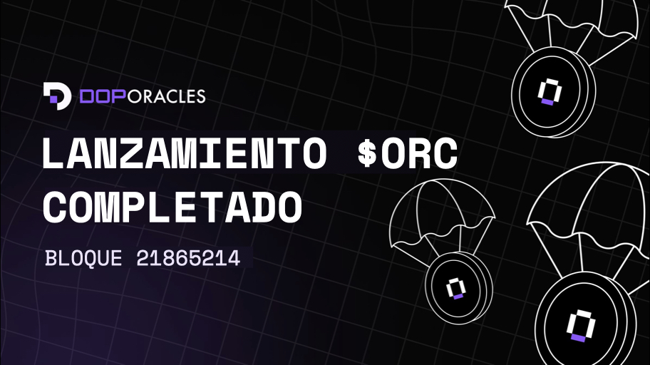 ✅ ¡LANZAMIENTO DE $ORC  COMPLETADO!
📍 Bloque: 21865214

Las billeteras elegibles ya están listas para recibir su Airdrop de $ORC, devengado a lo largo de 12 meses.

¡Comienza el siguiente capítulo!

Impulsado por la comunidad DOP 💫