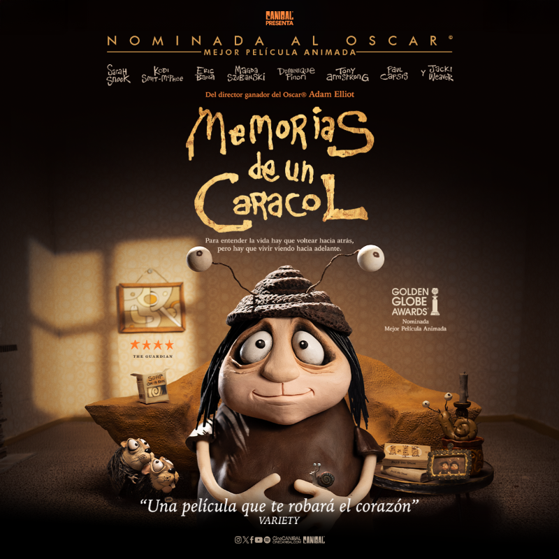 cineCANIBAL's tweet photo. "Una película que te robará el corazón"
#MemoriasDeUnCaracol🐌 Nominada al Oscar
Solo en cines.