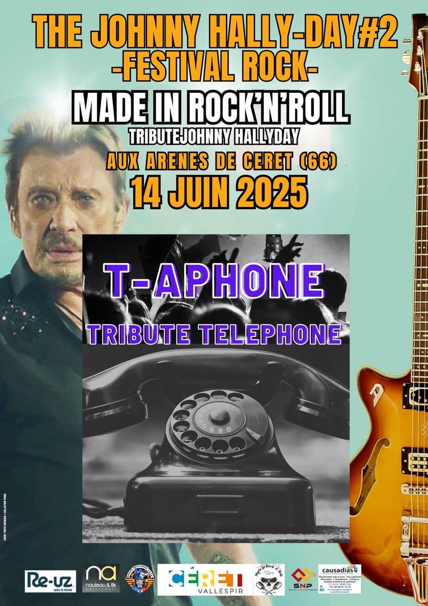rendez vous le 14 juin 
notre 3eme groupe 
#T-APHONE  tribute telephone 
ca va envoyer grave !!!!!
quelque chose en toi ......🎼🎼🎼

billetterie en ligne 

helloasso.com/associations/m…