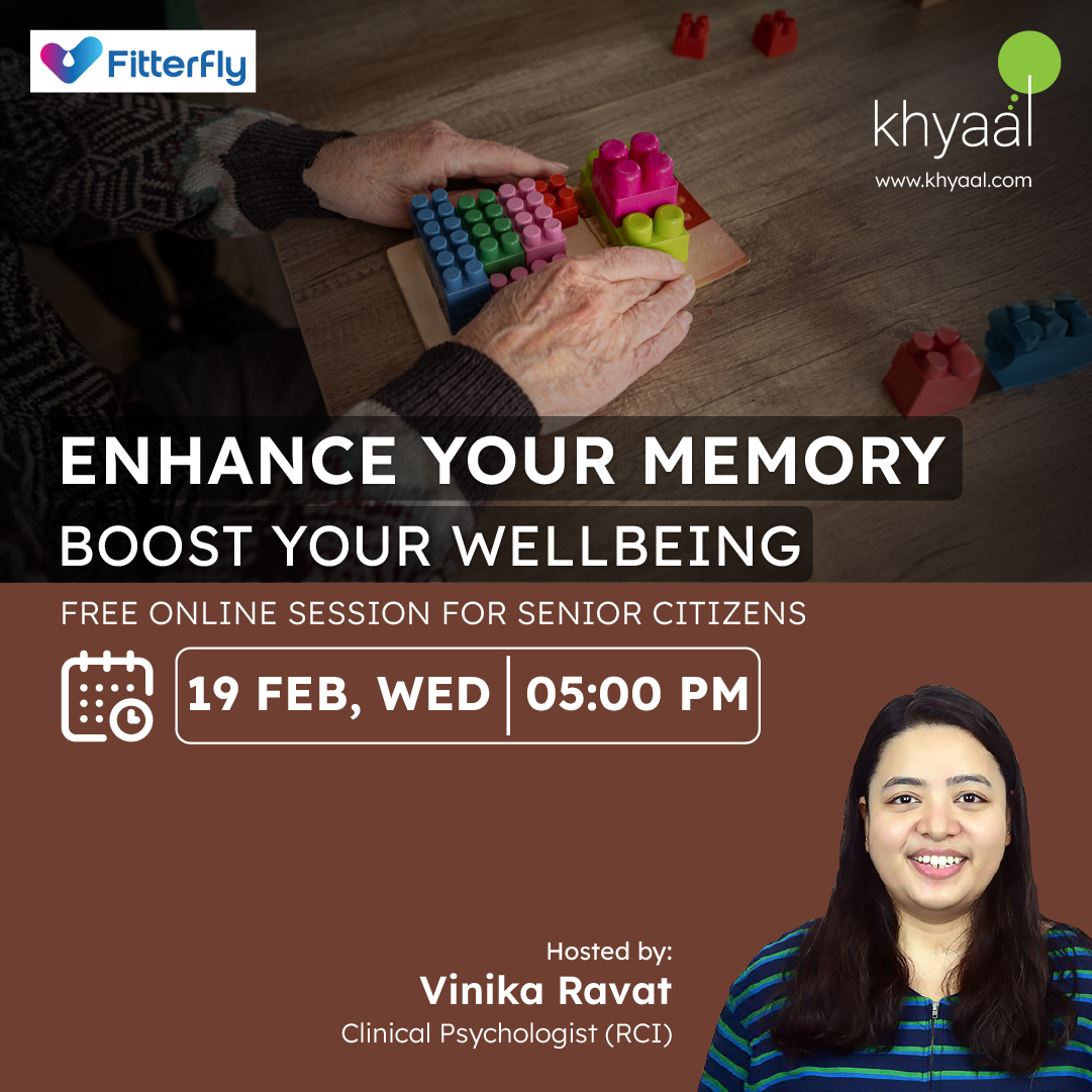 KhyaalFamily's tweet photo. Boost your memory with fun games, stress-busting tips, and effective strategies to enhance your overall well-being. Attend this session if you are above the age of 55 years or share it with an elderly loved one.
#MemoryGames #Wellbeing #SeniorCitizens
To attend our exclusive sessions:
📱 Download the app : https://t.co/Iau4hSiwWt
📞 Call us at 022-48963888 Monday to Friday between 9:00AM to 7:00PM