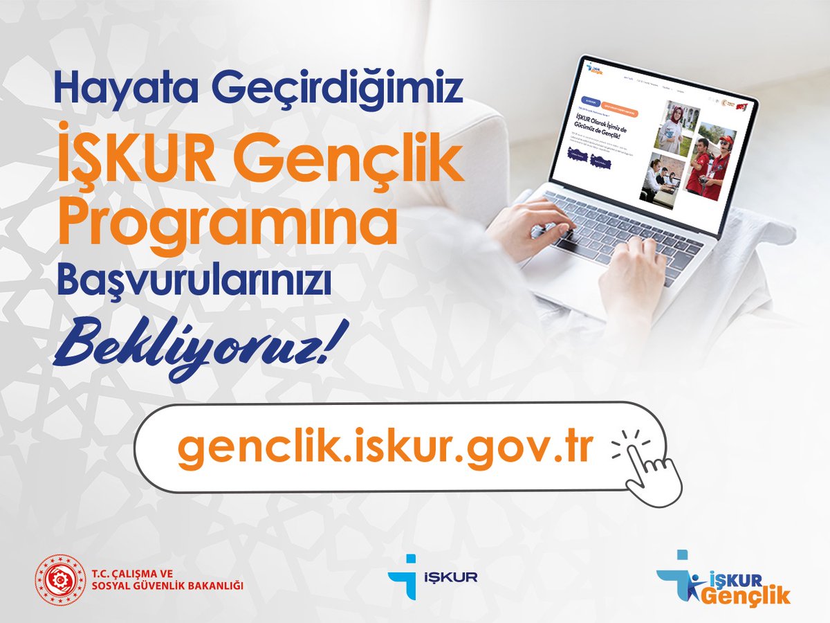 eru_iibf's tweet photo. İŞKUR Gençlik Programı 2025 Başvuruları başladı. 21 Şubat 2025'te bitecek olan başvuruları kaçırmayın! https://t.co/6sgaAGbQsU https://t.co/KofWJfDOwM