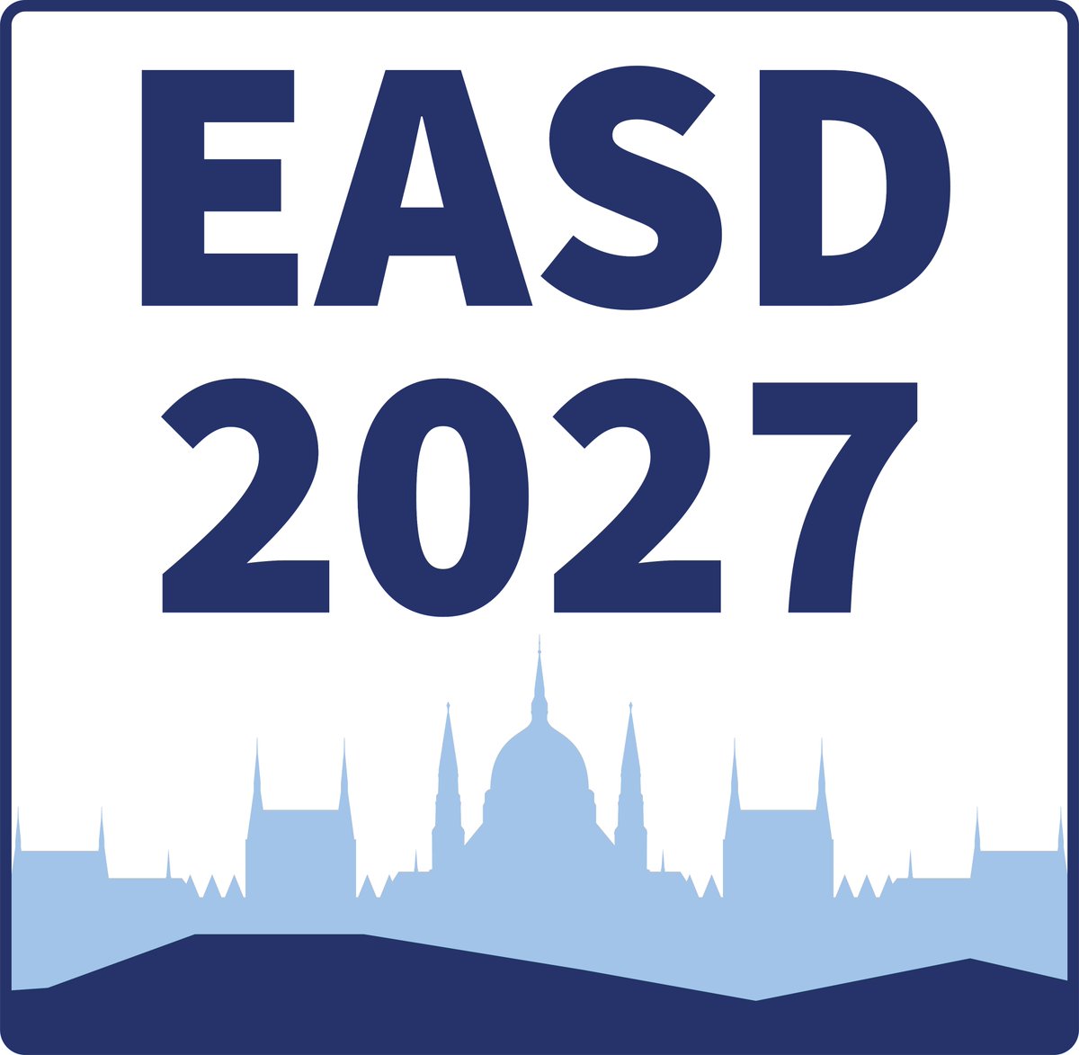 🚨Save the Date!🚨
We are delighted to announce that #EASD2027 will take place in #Budapest, Hungary, from 20 - 24 Sep 2027.🎉
After 25 years, we are excited to return to this vibrant capital to welcome the global #diabetes community. Stay tuned for more!
#diabetesresearch