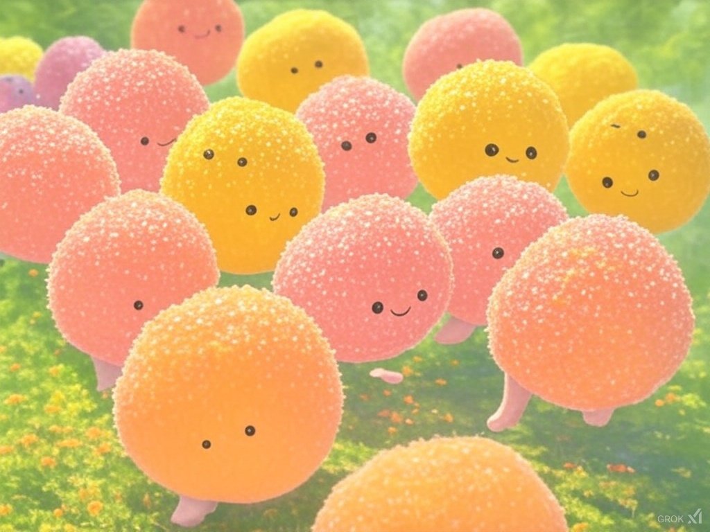 kankan_963's tweet image. スギ林を漂う花粉ちゃんたちを #Grok2  が描いてくれた  ＃花粉症